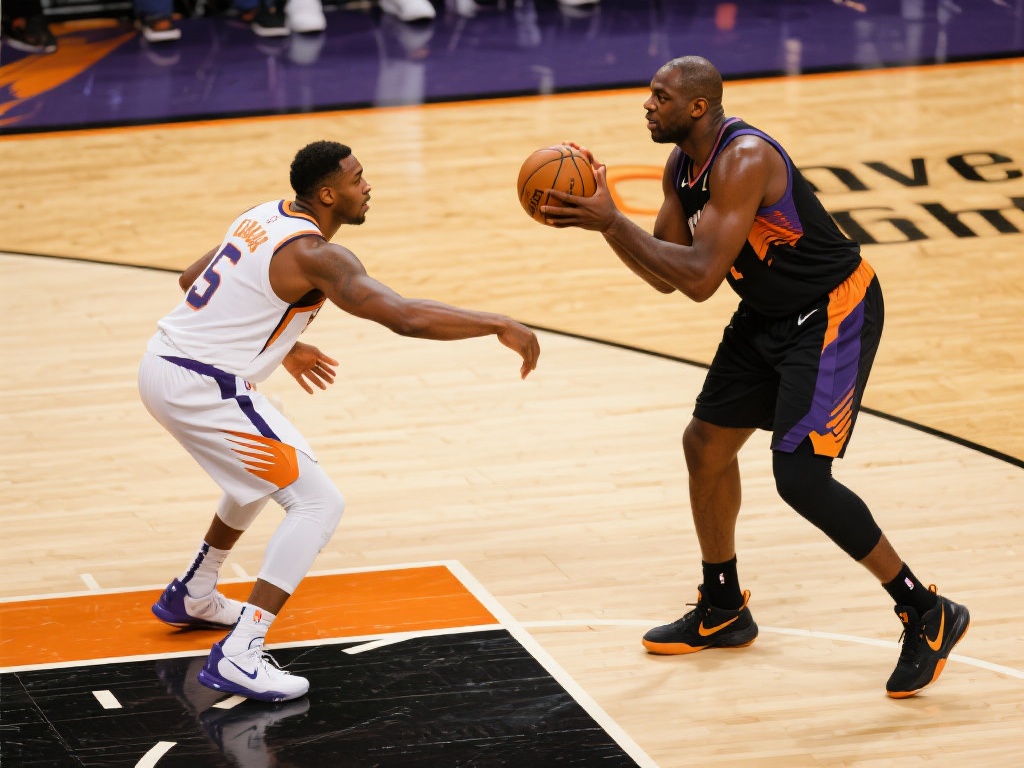 布克妙传右侧奥尼尔三分精准命中